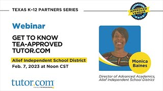 Get to Know TEA-Approved Tutor.com, Featuring Alief Independent School District | Tutor.com