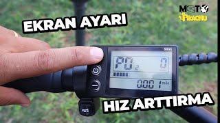 Elektrikli Bisiklet Ekran Ayarı - S866 Ekran Ayarı - Hız Arttırma - Parmak Gazı Takma