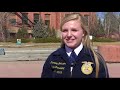 senate ag committee recognizes montana ffa president