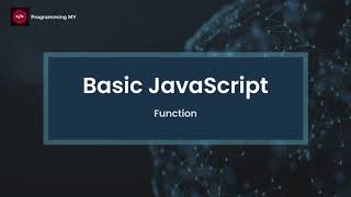 JavaScript Tutorial Asas 5 - Function