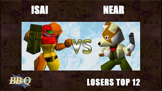 BBQ - Isai (Samus) Vs. Near (Mario, Fox) Super Smash Bros Losers Top 12 - SSB64