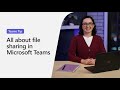 All about file sharing in Microsoft Teams