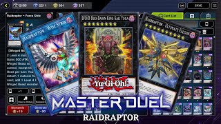 1 CARD into INVINCIBLE BOARD + NEGATE EVERYTHING - RAIDRAPTOR Master Duel - Decklist and Gameplay