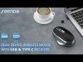 Seenda Dual Mode 2.4G Cordless Wireless Mouse for Laptop/MacBook/PC