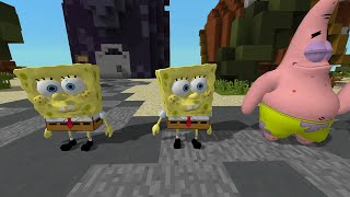 SpongeBob SpongeBob, Patrick Patrick, Sandy Sandy but it's in Minecraft--(TikTok Meme)