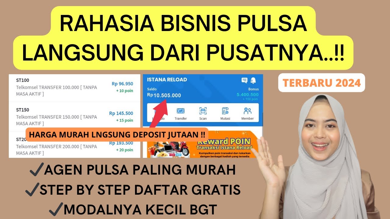 CARA MEMULAI BISNIS PULSA LEWAT HP UNTUK PEMULA | REKOMENDASI AGEN ...