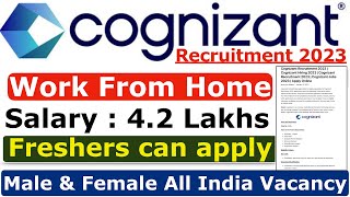 Cognizant Recruitment 2023 | Work From Home Jobs | Cognizant Jobs For Freshers | Cognizant Jobs 2023