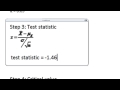 Stats: Hypothesis Testing using Critical Value Example