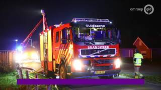 Felle brand legt loods in Oldebroek in de as