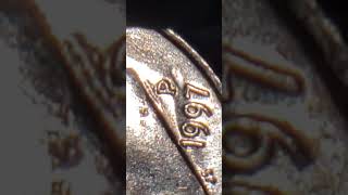 1997 P US DIME WITH STRANGE  MARKINGS BY MINT MARK OBVERSE