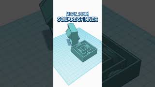 [1DAY_1CAD] SQUARE SPINNER #shorts #tinkercad #project