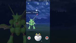 Pokemon GO Catch and evolve a shiny Scyther 捕捉及進化色違版飛天螳螂