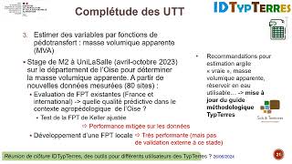 IDTypTerres - Résultats : Maîtres d’œuvre des TypTerres