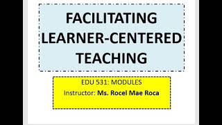 Learner Centered Psychological Principles