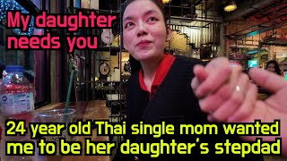 24 year old Thai single mom Ep.2, She wanted me to be her daughter's stepdad