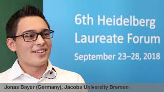 6th HLF – Young researcher interview: Jonas Bayer (Germany)