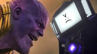 THANOS VS TITAN TV MAN