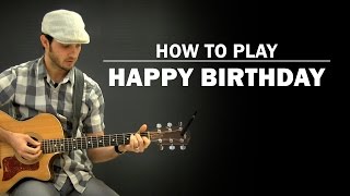 Happy Birthday Song | How To Play | Beginner Guitar Lesson