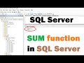 programming sql server: Sum function in SQL server