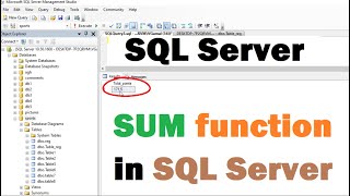 programming sql server: Sum function in SQL server