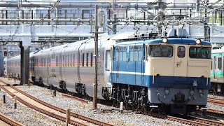 EF651115+カシオペア客車 推進運転で回送