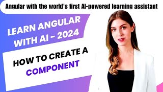 how to create angular component in visual studio code | Learn Angular For Beginners | 2024