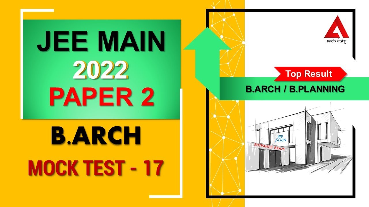 Jee Main Paper 2 | B.Arch/B.Planning | Entrance Exam 2022 | Mock Test ...