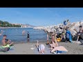 napoli summer beach 4k uhd sunny beach walk naples italy 🇮🇹