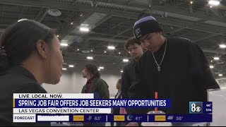 Spring job fair offers 20,000 open positions to job seekers at the Las Vegas Con