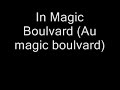 françois feldman magic boulevard english lyrics