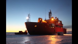 Icebreaker in Antarctica (Aurora Australis)