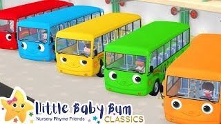 Color Bus Song + More Nursery Rhymes & Kids Songs - Learn with Little Baby Bum | ABCs and 123s