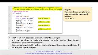 Pointers - Void, Null, Dangling, Constant
