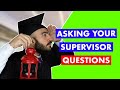 What Questions To Ask PhD Supervisors || Grad Students Questions For PhD Supervisors