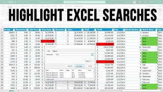 How to Highlight All Cells That Have the Same Value When Searching in Microsoft Excel