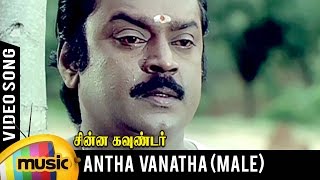 Antha Vanatha Pola Video Song | Male Version | Chinna Gounder Tamil Movie | Vijayakanth | Ilayaraja