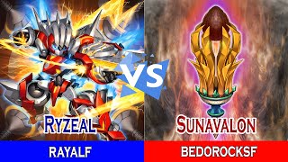 Ryzeal Vs Rikka Sunavalon || rayalf Vs bedorocksf || High Rated - Dueling Book