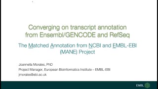 The MANE transcript project