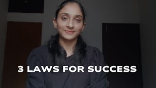 3 laws for success