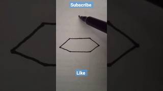 drawing hexagonal pyramid 3D