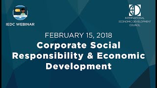 Corporate Social Responsibility and Economic Development