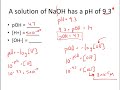 given ph u0026 poh solve for h u0026 oh practice problems