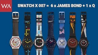 SWATCH goes James Bond 007. Hands-on seven iconic watches.