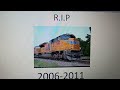 r.i.p union pacific sd70ace 8491 official video