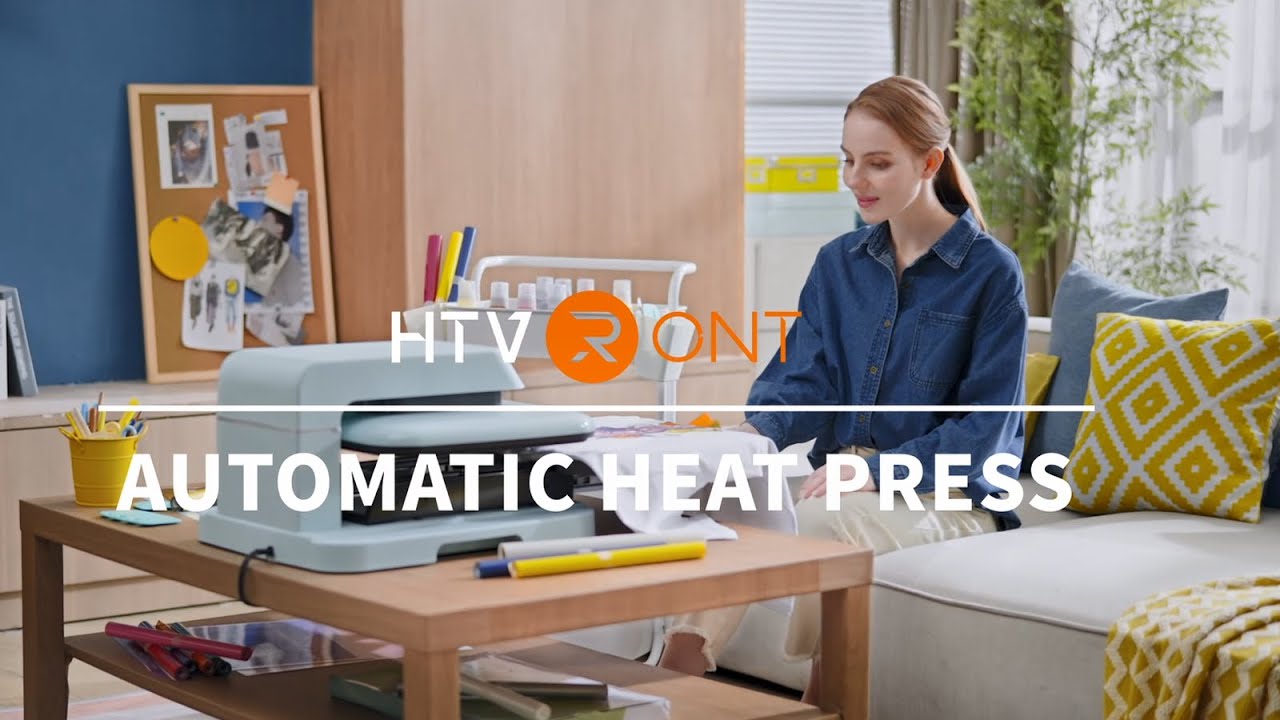 HTVRONT AUTOMATIC HEAT PRESS. - YouTube