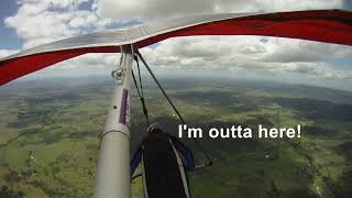 Hang-gliding from Beechmont North to CedarVale. Dec-2011 .Moyes RS-4