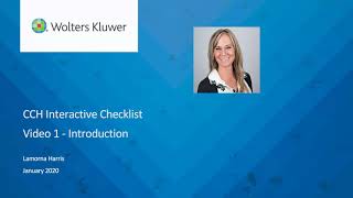 CCH Interactive Checklist : Introduction