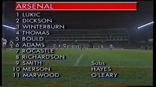 1988/89 - Arsenal v Liverpool (League Cup 3rd Round Replay 9.11.88)