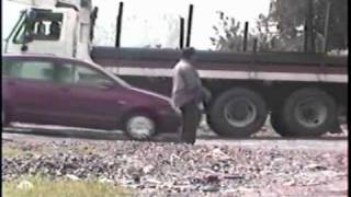 Ferromex 3139 train vs local stupid truck dirver!!!!!!!