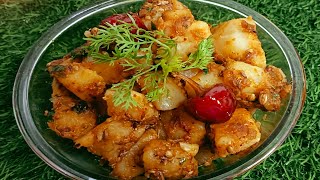 मारवाड़ी तरीके से बनाए आलू की सूखी सब्जी वो भी बिना प्याज के | | Potato Fry | Aloo ki sukhi sabji |